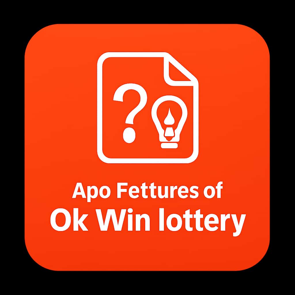 Icon representing the app features of Ok Win lottery.