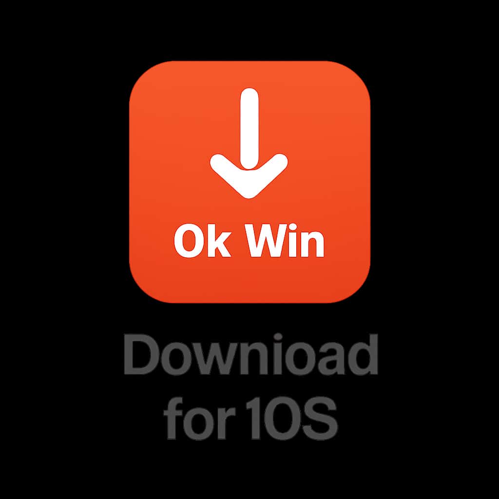 Icon representing Download Ok Win lottery for iOS.