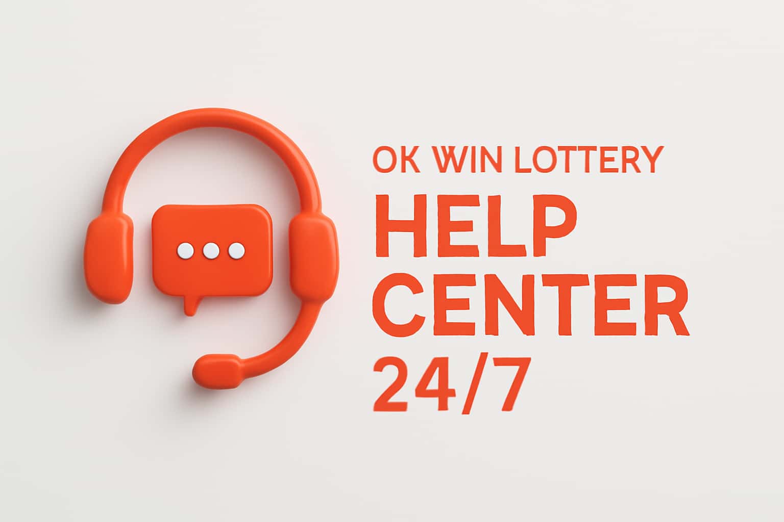 Ok Win lottery Help Center 24/7 Interface