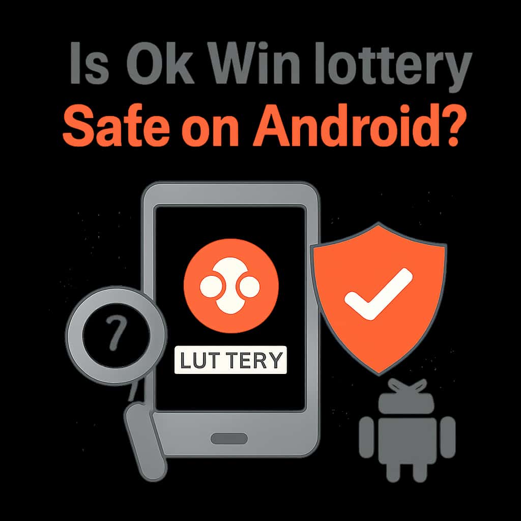 Diagram illustrating the safety measures of the Ok Win lottery app on Android