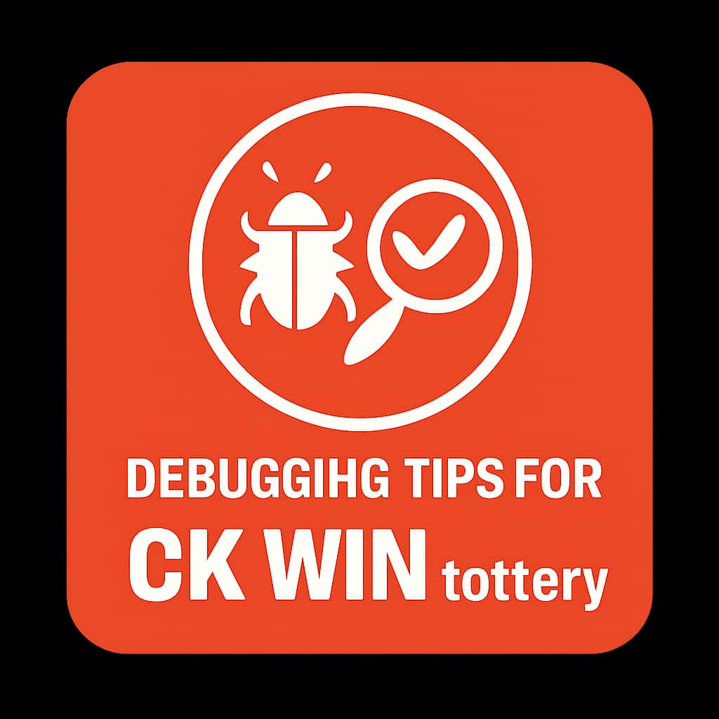 Icon representing debugging tips for Ok Win lottery.