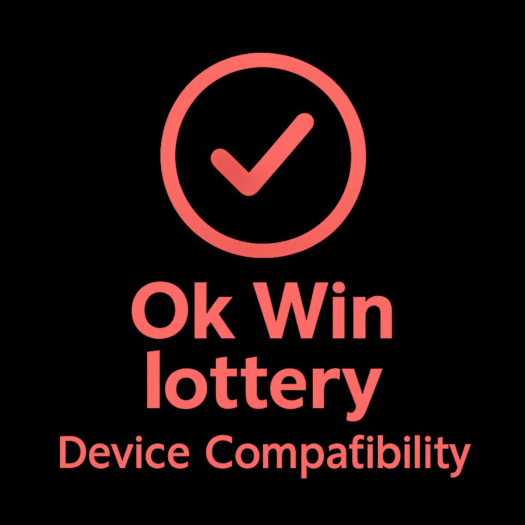 An icon representing Ok Win lottery Device Compatibility.