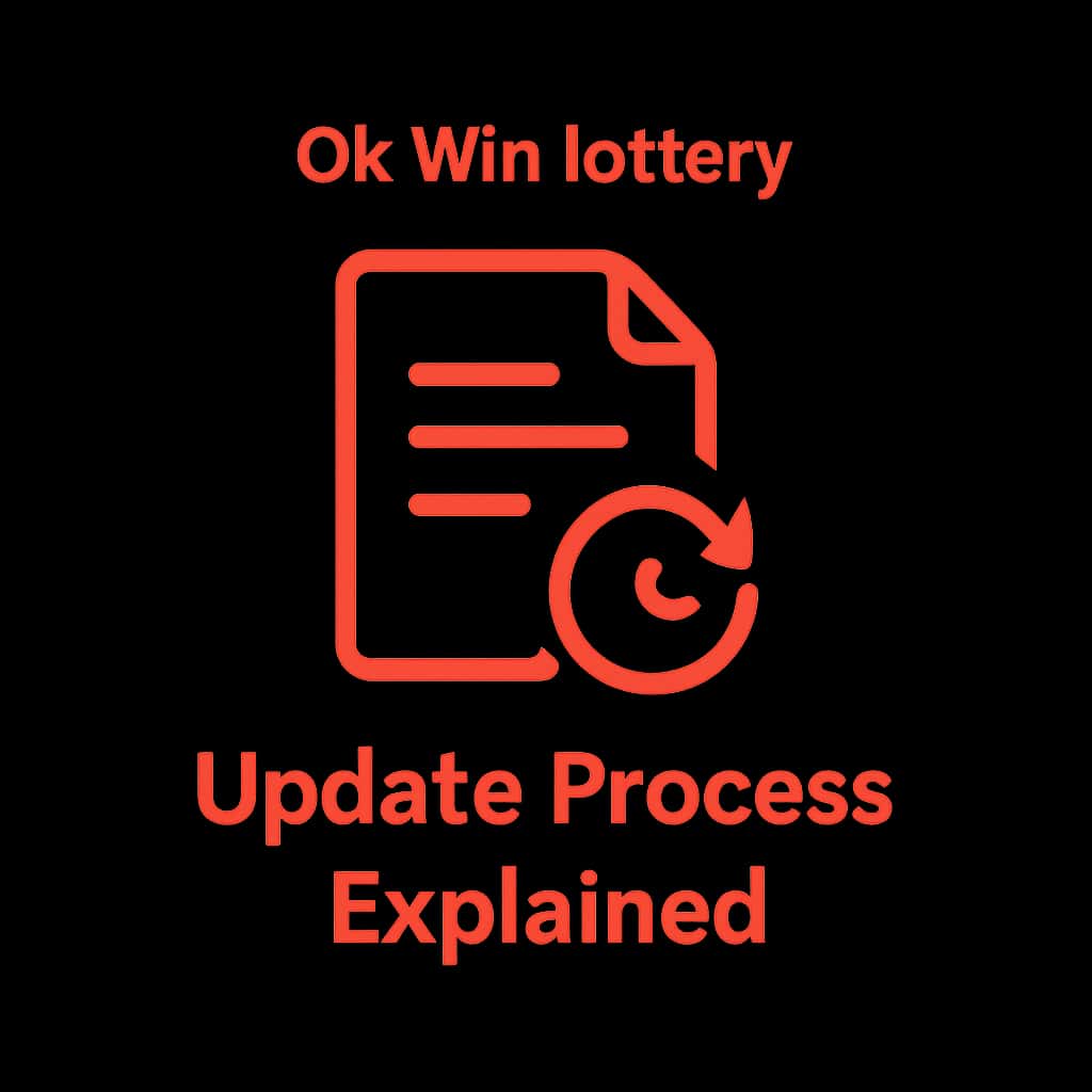 Icon representing Ok Win lottery update guide.